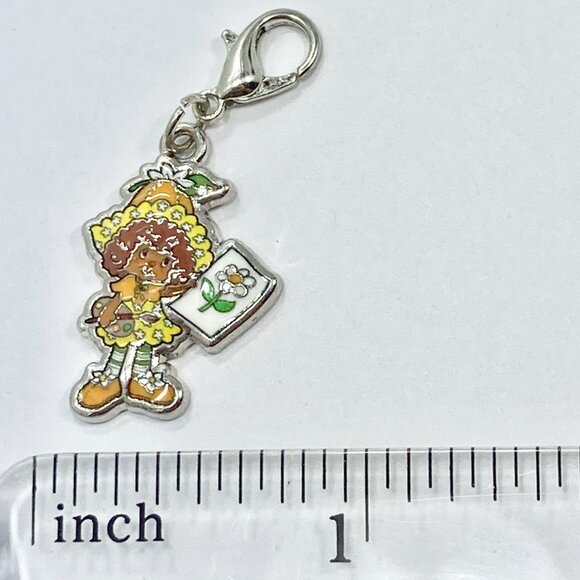 Vintage Strawberry Shortcake Orange Blossom Clip On Charm Zipper Pull Bag - Picture 7 of 8
